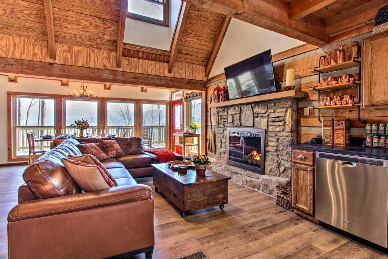 Panoramic-View Gatlinburg Cabin With Private Hot Tub Luaran gambar