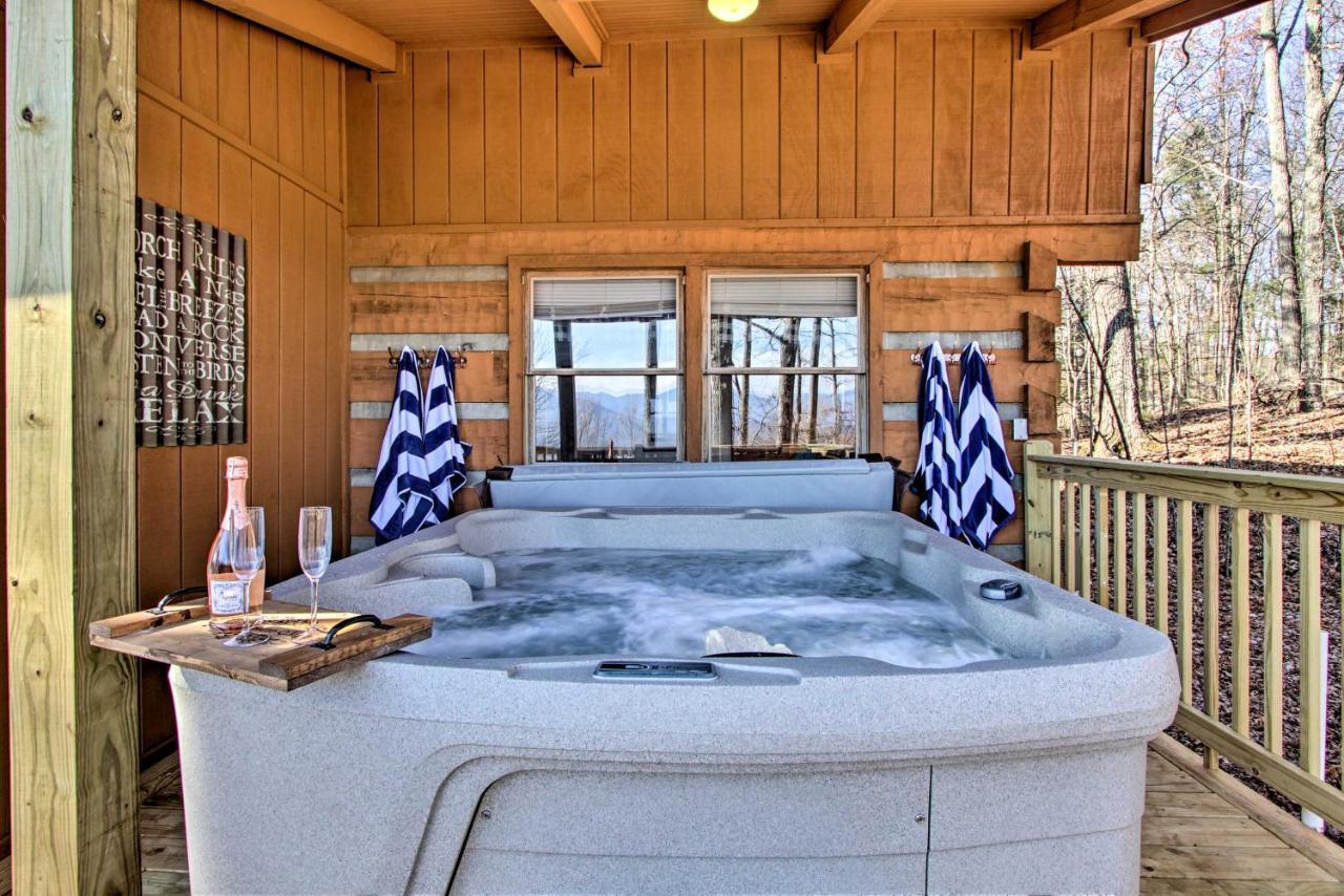 Panoramic-View Gatlinburg Cabin With Private Hot Tub Luaran gambar
