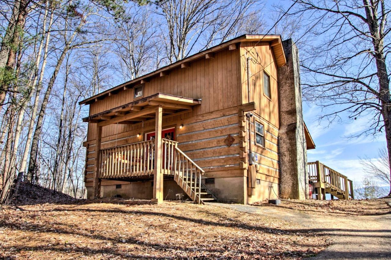 Panoramic-View Gatlinburg Cabin With Private Hot Tub Luaran gambar